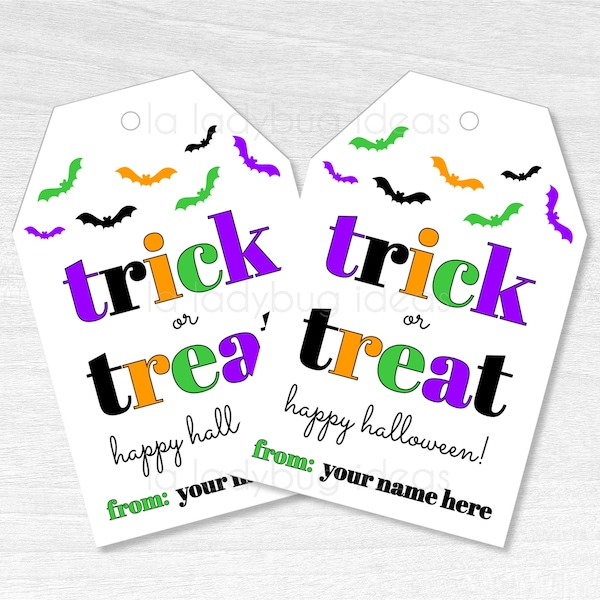 Editable Halloween Gift tags. Printable Halloween tags. Editable and printable Halloween gift tags. Easy to edit JPEG/PDF. Halloween tags