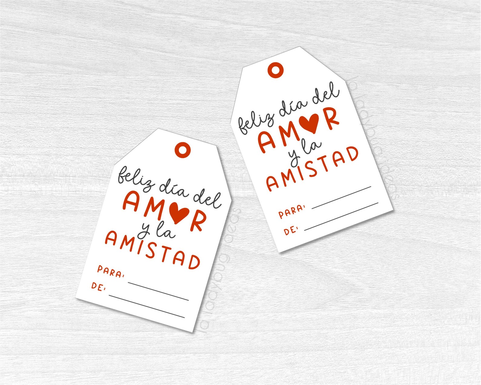 Etiquetas Dia Del Amor Y La Amistad. Etiquetas Para Imprimir Etsy