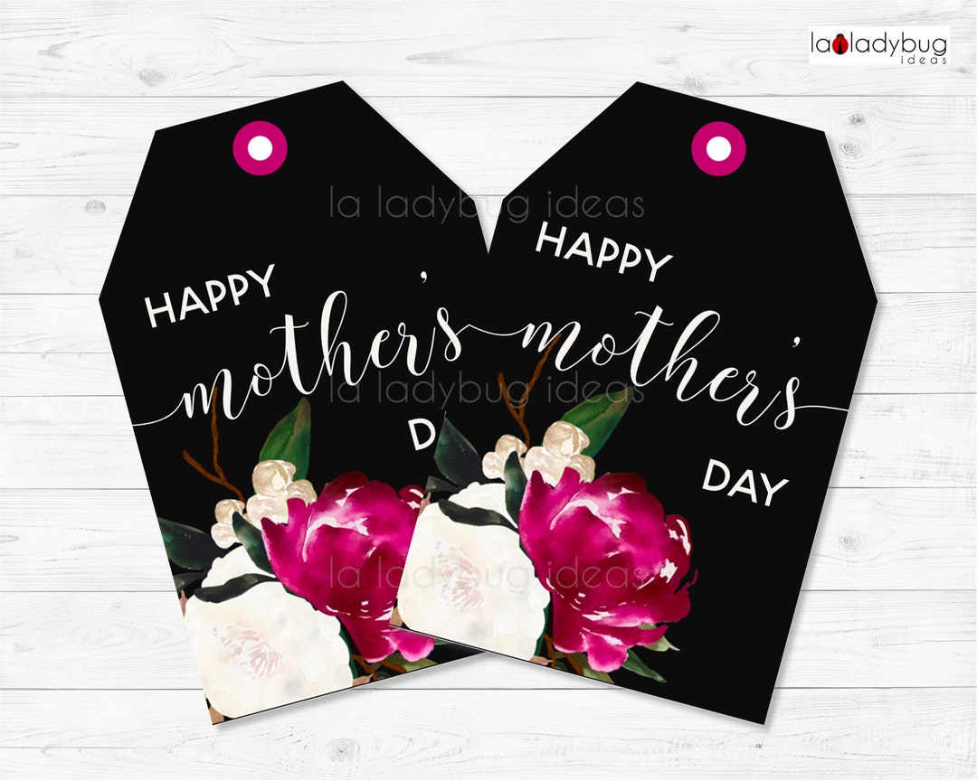 Mother's Day Gift Tags. Tags for Mom. Printable PDF. Etsy