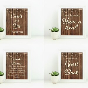 Wedding printable signs bundle. Rustic wedding sign. PDF Instant download. Favors bar sign. Printable wedding sign. Printable Wedding signs.