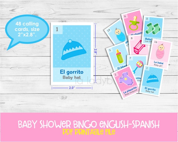 Rifa de pañales, tarjetas y letrero. Printable Diaper Raffle game.  Spanish.PDF Instant download. Boy, girl, gender reveal baby shower. Gold.