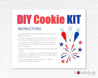 July 4th DIY Cookie Kit Instructions Card (PDF)