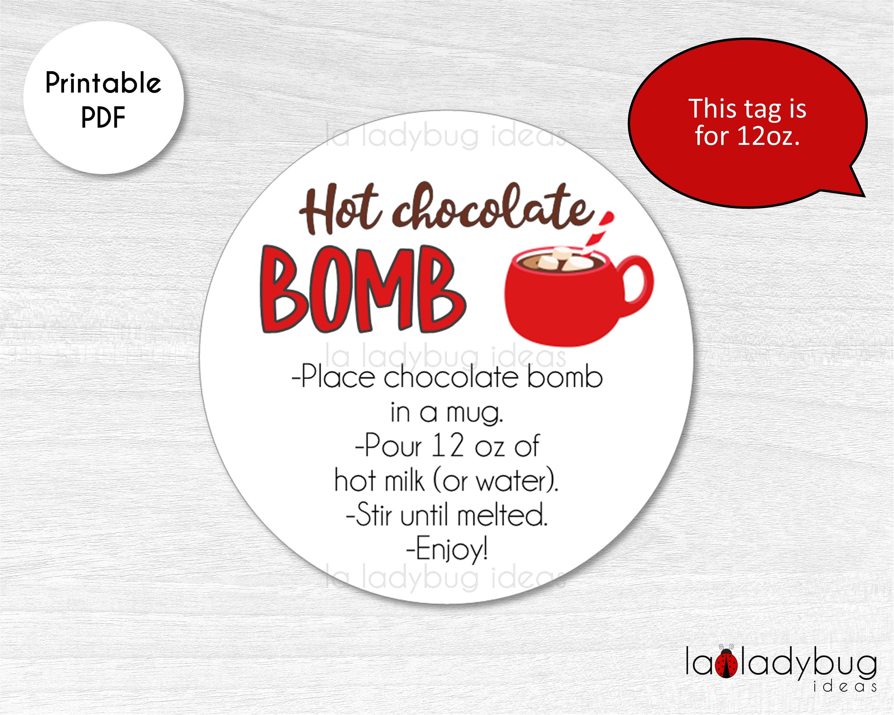 Chocolate Bomb Instructions Printable - Printable World Holiday