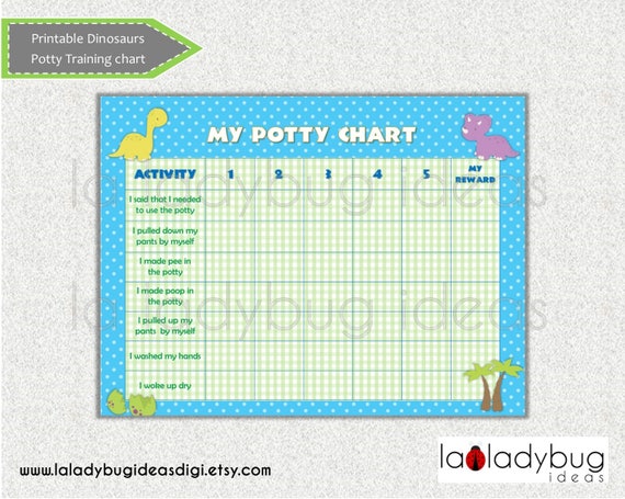 Printable Potty Chart Boy