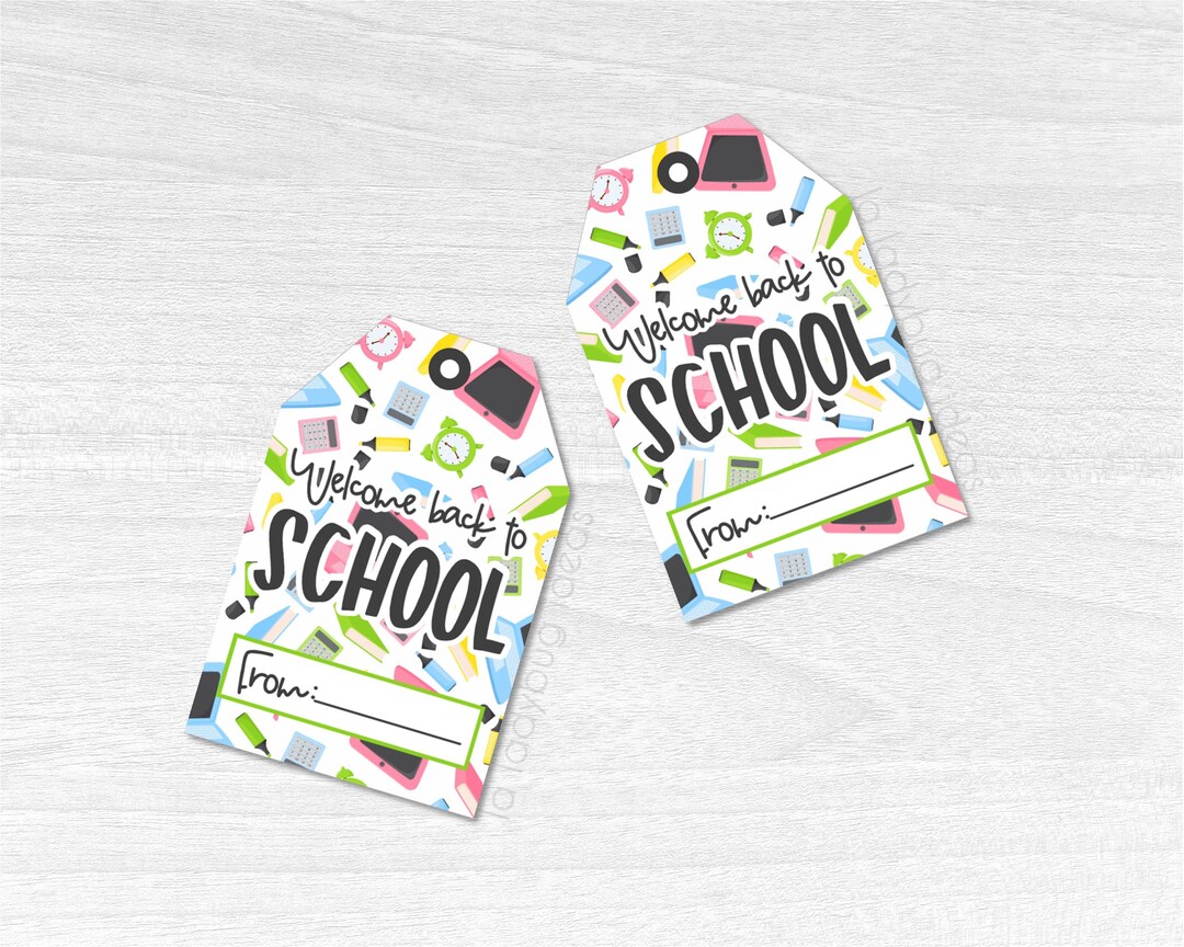 Back to School Gift Tags. Tags for Teachers. Printable PDF. Instant ...