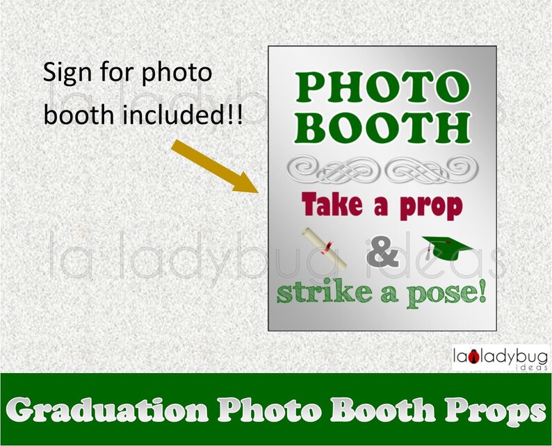 Graduation Photo Props. Printable. DIY 2021 Grad Selfie | Etsy