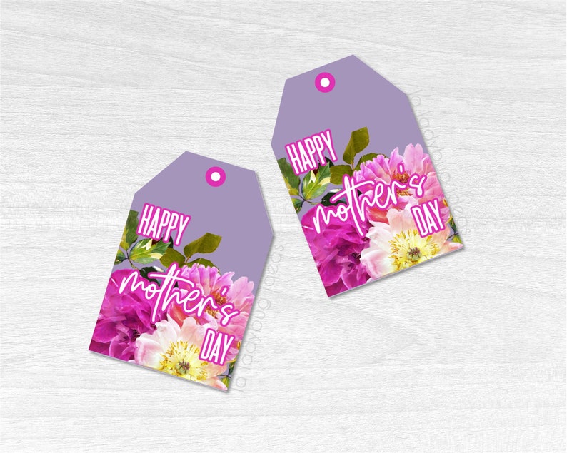 Mother's Day Gift Tags. Tags for Mom. Printable PDF. Etsy