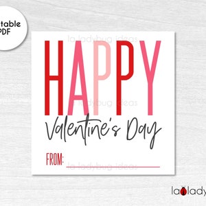 Druckbare Valentines Tags. Valentinstag Geschenkanhänger. Valentine Cookie Tags. Printable Cookie Square Tag. Printable Valentinstag Tag.