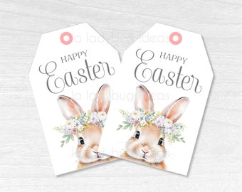 Easter Gift Tags. Basket Tags for Easter. Printable PDF. Instant Download. Easter gift tag. Happy Easter tag. Printable Easter basket tags.