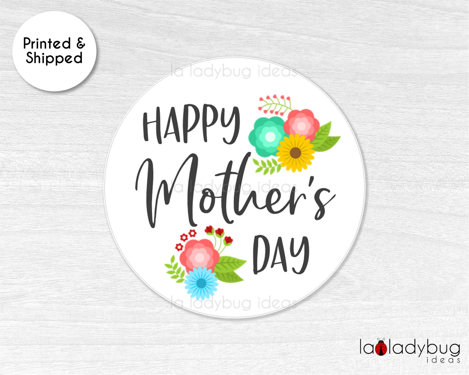 PRINTED Mother's Day gift tags. Mothers Day tags printed Etsy
