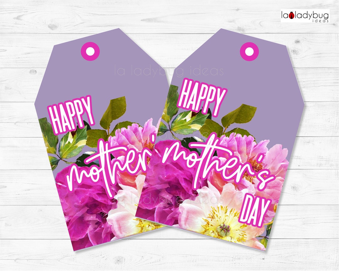 Mother's Day Gift Tags. Tags for Mom. Printable PDF. Etsy