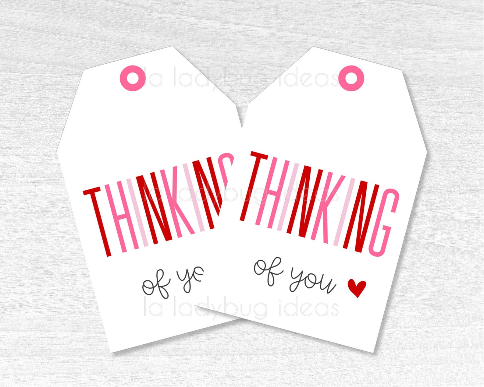 Thinking of You Gift Tag. Printable File. Printable PDF Etsy