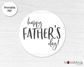Fathers day gift tag. Father's day tags. Printable gift tags for fathers day. Printable stickers for fathers day. Round tags for Fathers Day