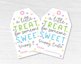 Easter Treat Tags, Printable Gift Tags (PDF)