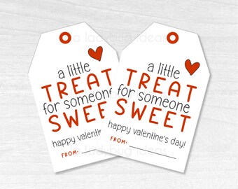 Valentine's Day Gift Tags, Printable PDF (Instant Download)