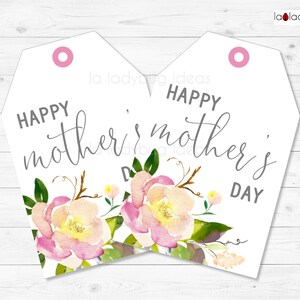 Mother&#39;s day Gift Tags. Tags for Mom. Printable PDF. Instant Download. Mothers day gift tag. Happy mother&#39;s day. Printable mothers day tags