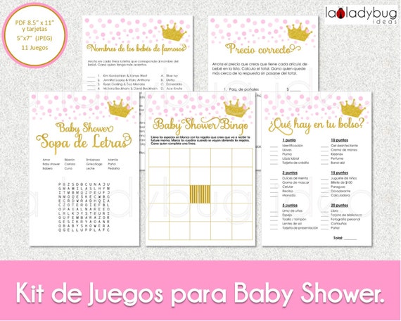 Juegos para baby shower. Archivos PDF/JPEG para imprimir. 11 -  Portugal