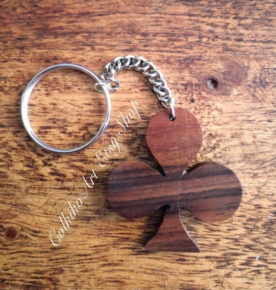 Natural wood best sale keychain