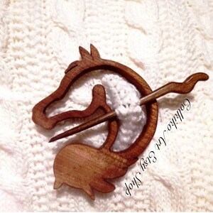 Custom Wooden Shawl Pin, animals, girl gift,Eco friendly Accessory, Jewlery, animal, turtle pin, brooch image 9