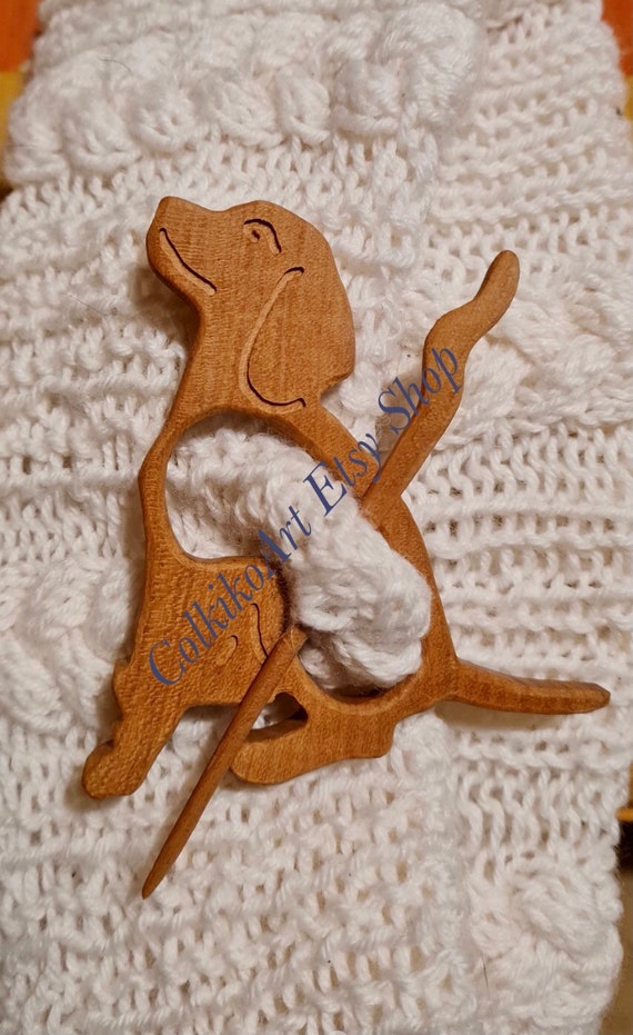 Wooden Shawl Pin, Wood Brooch, Wood Scarf Pin, Women Gift, Baby