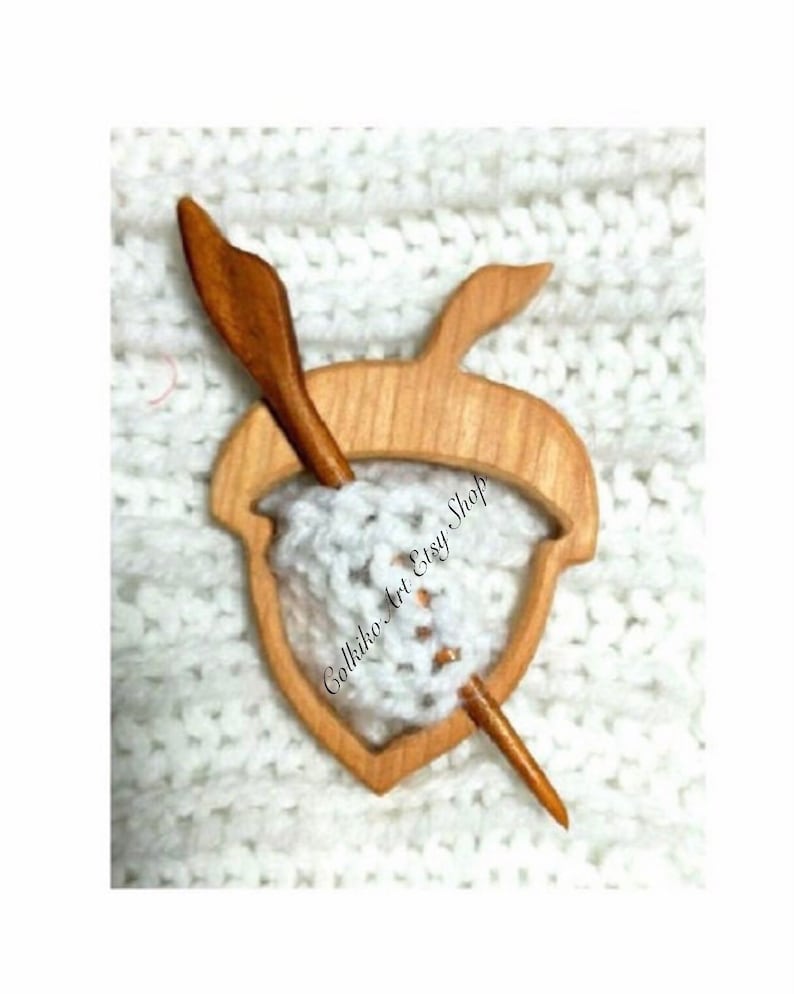 Custom Wooden Shawl Pin, animals, girl gift,Eco friendly Accessory, Jewlery, animal, turtle pin, brooch image 7
