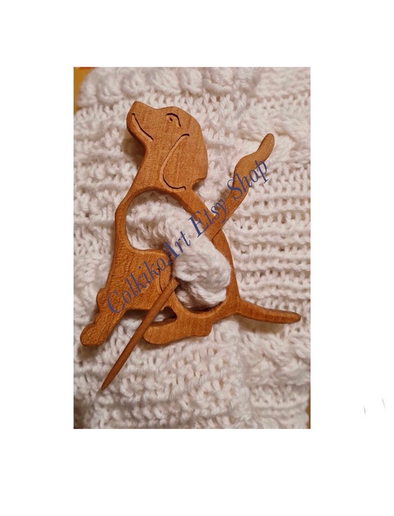 Wooden Shawl Pin, Wood Brooch, Wood Scarf Pin, Women Gift, Baby