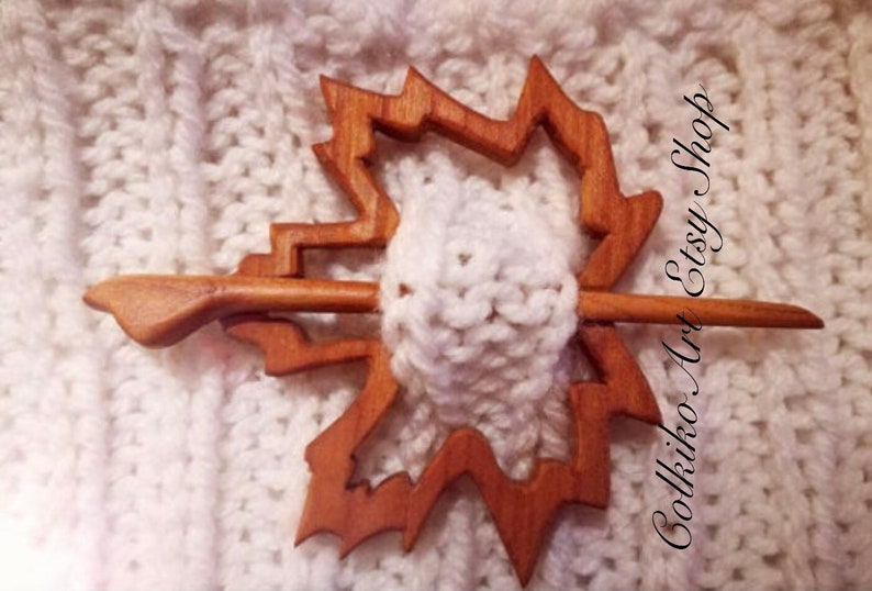 Custom Wooden Shawl Pin, animals, girl gift,Eco friendly Accessory, Jewlery, animal, turtle pin, brooch image 2