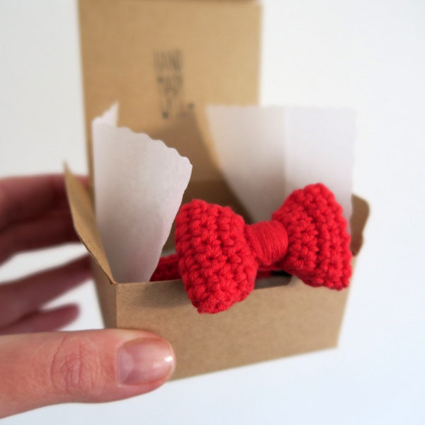 Crochet Bow Tie Etsy