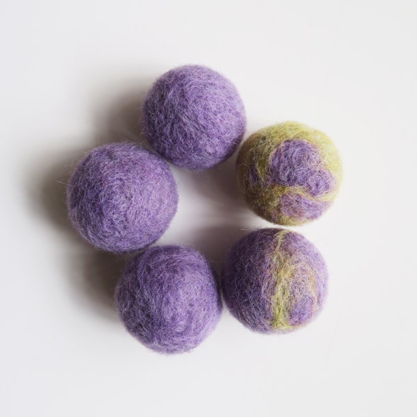 Catnip Infused Felted Ball Toys, Cat Toys Set of 5, Cat Play
