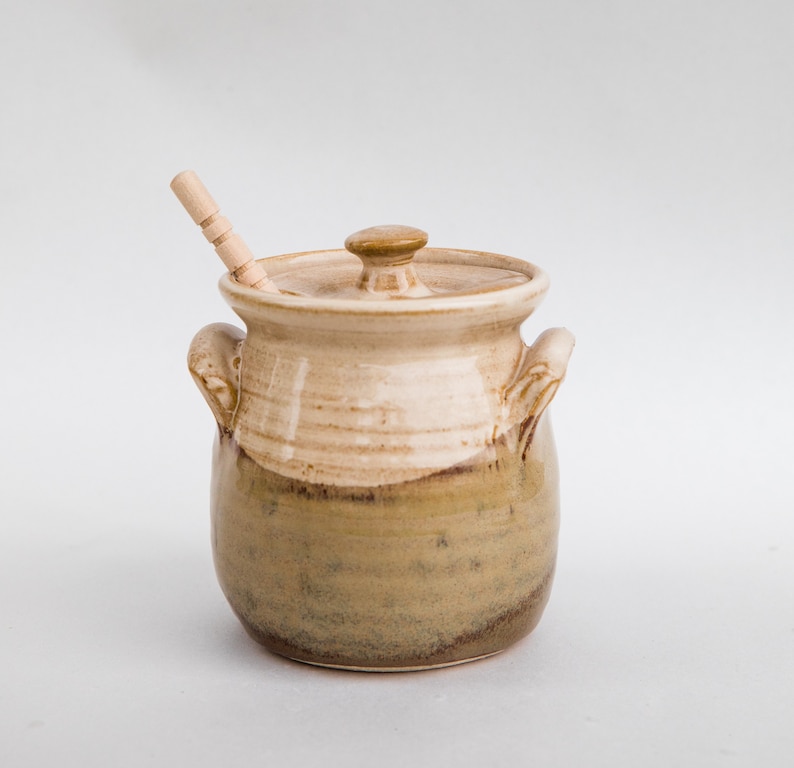 RickmanPotteryKY Honey Jar and Dipper - Thumbnail 4