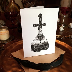 Anti-Love Potion — Anti Valentine&#39;s Greeting Card — Gothic Horror Romance Ink — Ex Lover&#39;s Revenge Gift — Witchy Stationary — A7