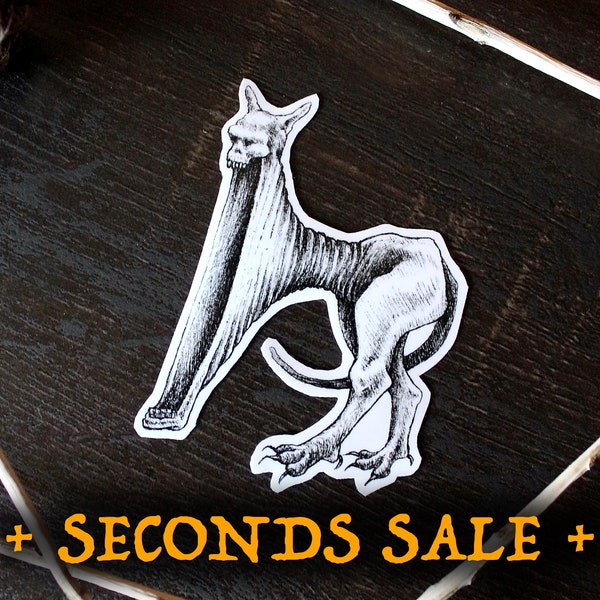 SECONDS: The Walking Hunger — Stickers — Horror Ink Art — Dark Monster Gift — Creature — Waterproof for Laptop, Water Bottle, Phone, Journal