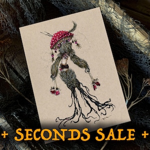 SECONDS: Mushroom Poison Master — B-Grade Art Prints — Poisonous Fungi Gift — Natural Fantasy Illustration — Fly Agaric— 5x7, 8x10, 11x14