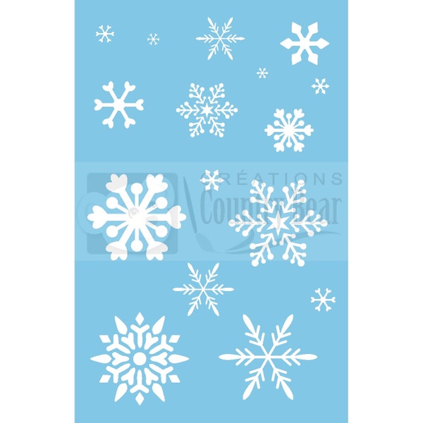 Stencil - Snowflakes 2 - ST-030