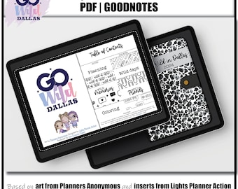 Go Wild Dallas 24 | Digital Goodnotes | Planner