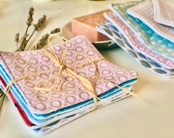 Reusable wipes; Reusable washcloths; Eco-friendly wipes; Environmentally friendly facecloths; Reusable baby wipes; Cotton wipes