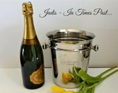 French Vintage Champagne Ice Bucket. Wine Ice Bucket. French Champagne Stainless Steel Ice Bucket. ANNIVERSARY GIFT, KRONE Ice Bucket,