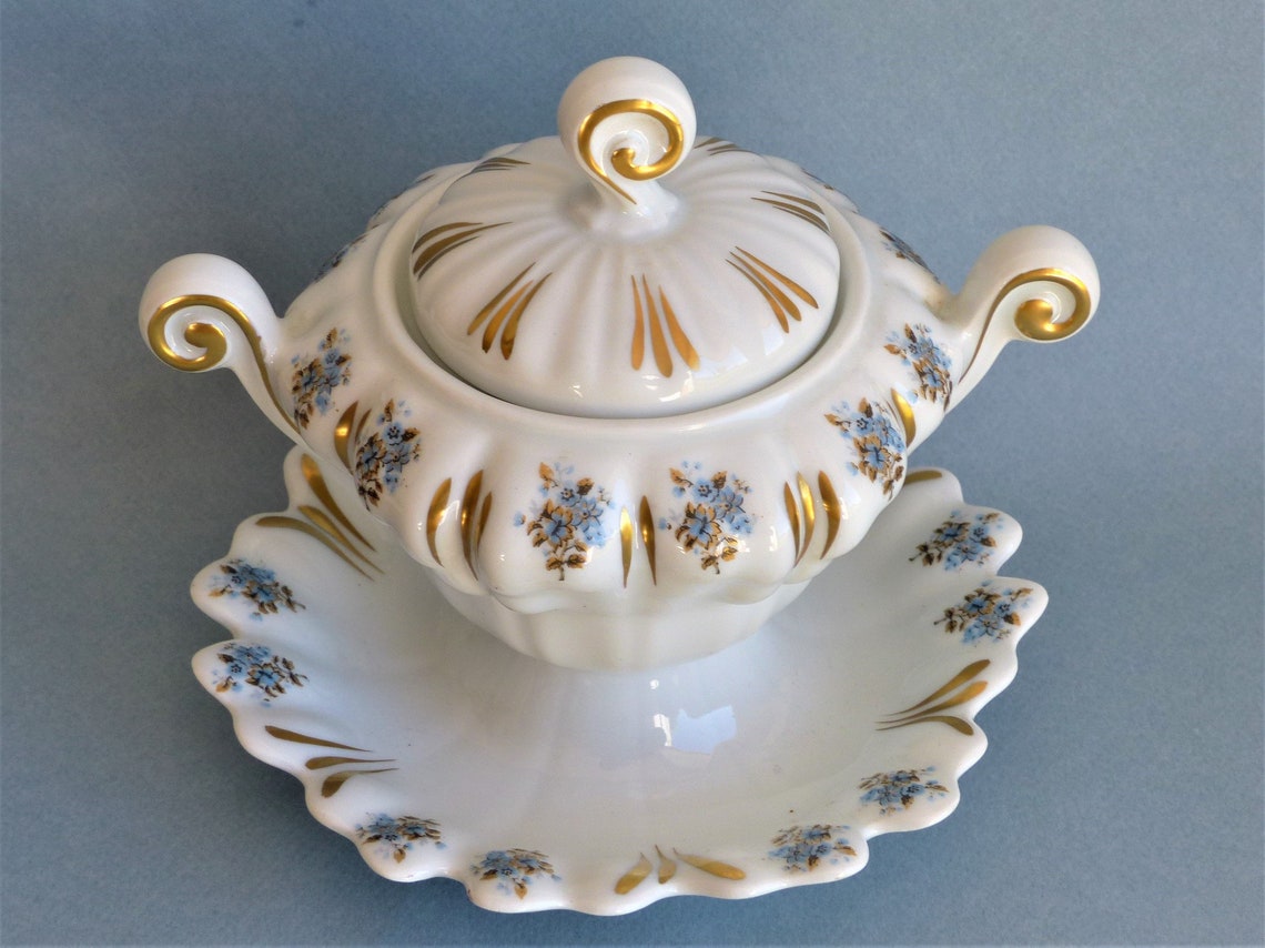 French Vintage Limoges Candy Dish Sugar Bowl Sauce Serving Etsy