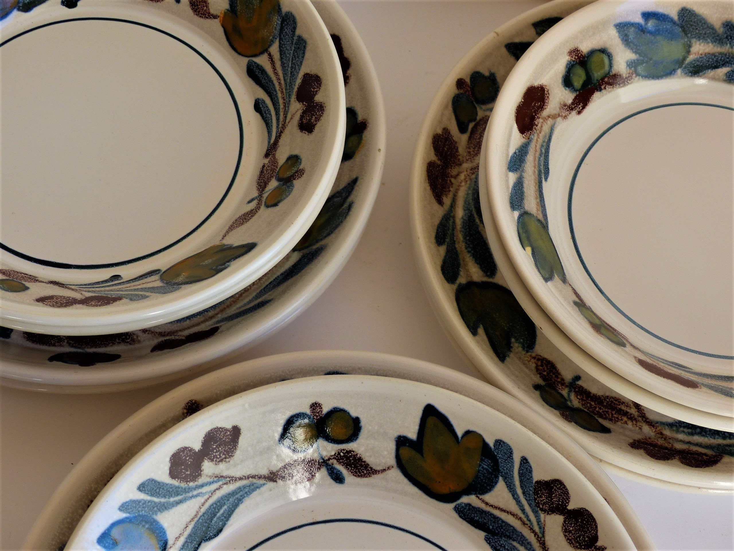 1970's French Dinnerware Set Set of 6 Soup Bowls & or Etsy