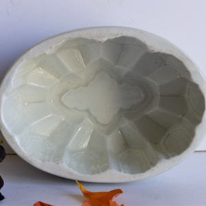 Classic Victorian Stoneware Mold, Large Jello Mold, White Jelly Mold, Mousse Mold, Pudding Mold, Victorian Kitchen, Foodie Gift, Jello Molds