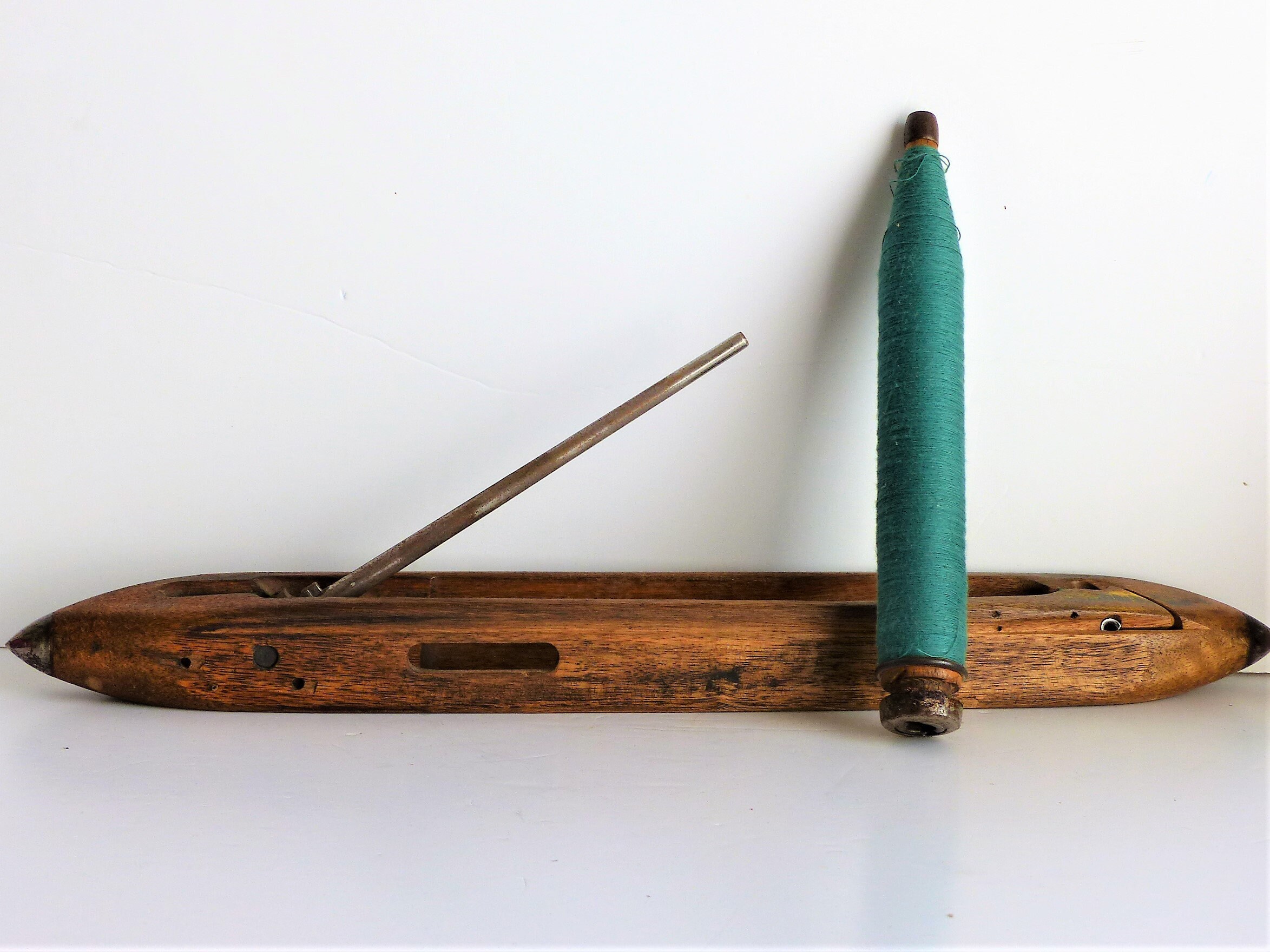 Cotton Weaving Spool Wooden Spindle Antique Weaving Spool Etsy