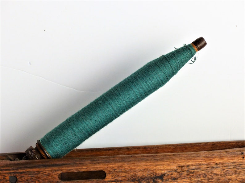 Cotton Weaving Spool Wooden Spindle Antique Weaving Spool Etsy