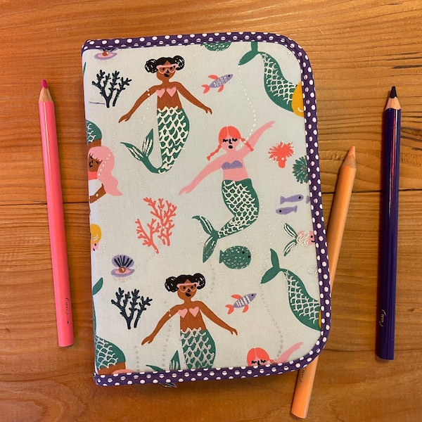 Trousse SIRÈNE avec crayons de couleur épais