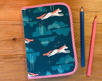 UNICORN DREAM pencil case with thick colored pencils