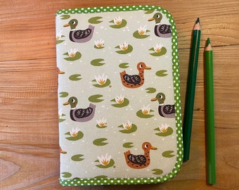 School pencil case DUCKS with thick colored pencils