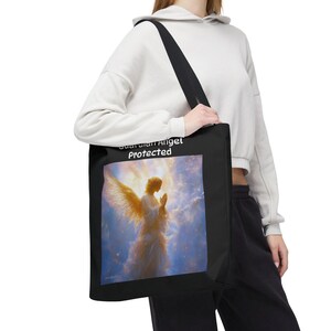 Guardian Angel Art Tote Bag: Christian Gift Carryall image 7