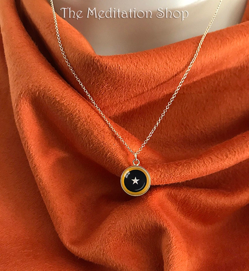 SPIRITUAL EYE 14K Gold Filled Pendant Self Realization Yogananda