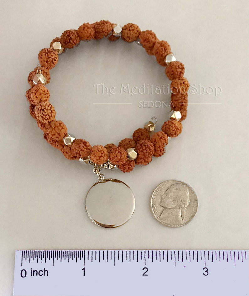 YOGANANDA BRACELET Rudraksha Kriya Beads Paramahansa Yogananda Babaji Lahiri Mahasaya Sri Yukteswar Bracelet Kriya Yoga self realization 画像 8