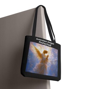 Guardian Angel Art Tote Bag: Christian Gift Carryall image 10