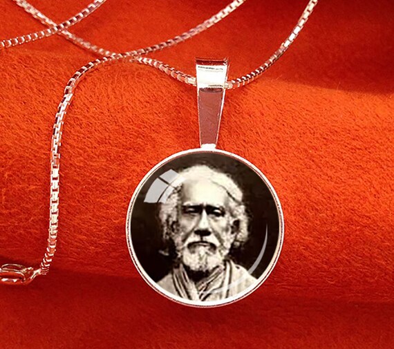 SRI YUKTESWAR 16mm Sterling Silver Pendant Paramahansa Yogananda